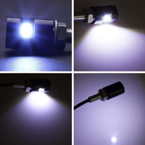 2021 New 2PCS License Plate Light Screw Bolt Lamp 12V LED Bulb for Car Motorcycle