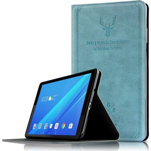 Deer PU Leather Cover For Lenovo Tab M8 Tablet case smart Flip stand Funda For Lenovo Tab M8 TB-8505X TB-8505F Case + FilmGift