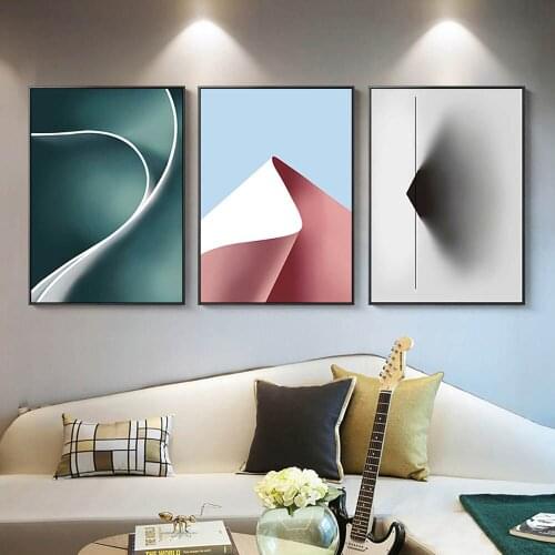 Poster Nordic Style Prints Modular Pictures Modern Minimalist Lines Abstract Geometric Solid Wall Art Canvas Painting Home Decor
