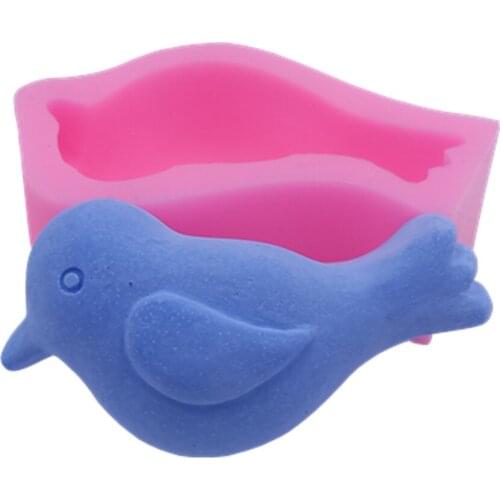 3D Bird Design Soap Mold Food Grade Silicone Cake Chocolate Molds Decorating Silicone Mold for Soap Gift