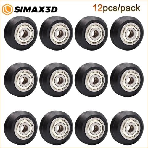 SIMAX3D CNC Openbuilds Wheels Plastic POM V-Slot Passive Wheel Perlin Wheel V-type with 625ZZ for V-Slot C-Beam 3D Printer Parts