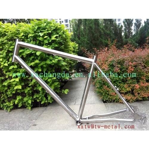 Titanium mtb bike frame with Rohloff dropouts