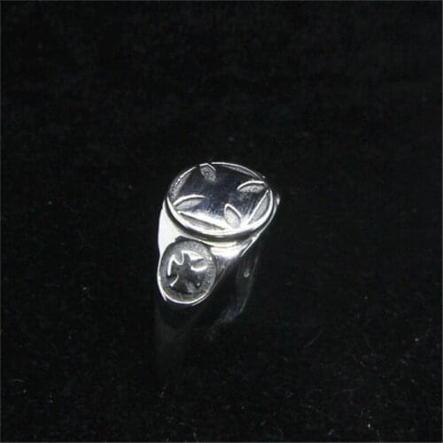 Size 6-10 Dropship 925 Sterling Silver Round Cross Ring Newest Lady Girls S925 Fashion Cross Ring