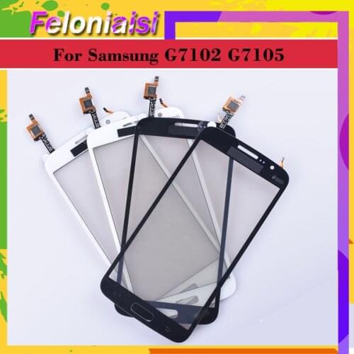 10pcs/lot 5.25" For Samsung Galaxy Grand 2 G7105 G7102 G7106 G7108 DUOS Touch Screen Digitizer Sensor Outer Front Glass Panel