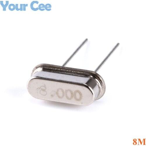 100 pcs HC-49S Passive Quartz Resonator Crystal Oscillator 8.000MHz 8.000M 8MHZ 8M Hz 8M NEW