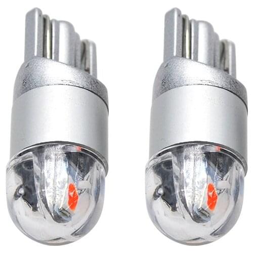 SKYJOYCE 2PCS T10 W5W 3030 LED Turn Signal Light Clearance Light License Plate Light Wide Lamp 12V T10 Car Light Bulb Red Source
