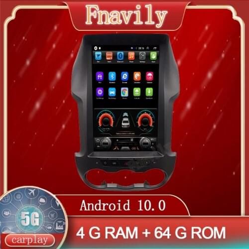 Android 10 Car Radio For Ford Ranger F250 Multmedia System Autoradio Car Dvd Player GPS Navigation Vertical Screen Tesla Style