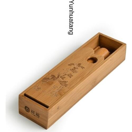 Tang Feng Song Yun Bamboo Tea Ceremony Six Gentlemen Tea Clamp Tea Spoon Tea Ceremony Kung Fu Tea Set Accessories Tea Set Siteel