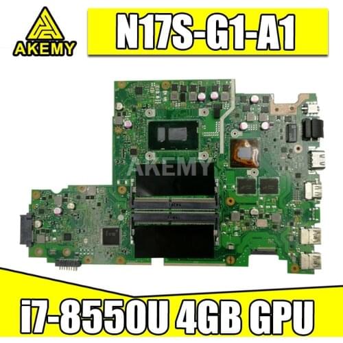 For Asus X542U X542UR X542UQ X542UN X542URR X542UQR Laptop motherboard Mainboard 100% test work CPU i7 8550U GPU 4GB N17S-G1-A1
