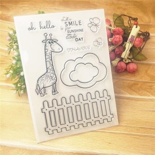 Hot sale giraffe Transparent Clear Stamps / Silicone Seals Roller Stamp for DIY scrapbooking photo album/Card Making