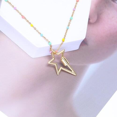 JUWANG New Fashion Chokers Necklaces For Women DIY Clasp Pendant Clavicle Chain Necklace Trendy Jewelry Pendientes Mujer