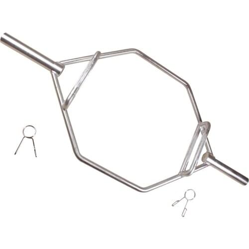 Commercial Large Ring Simple Weightlifting Bar Home Fitness Equipment Multifunctional Hexagonal Barbell Bar