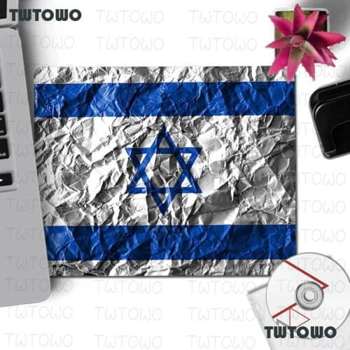 Israel Flag Office Mice Rubber Mouse Pad Non-Slip Laptop Computer Gaming Mouse Mat 22x18cm Mouse Pad Gamer Desk Mat
