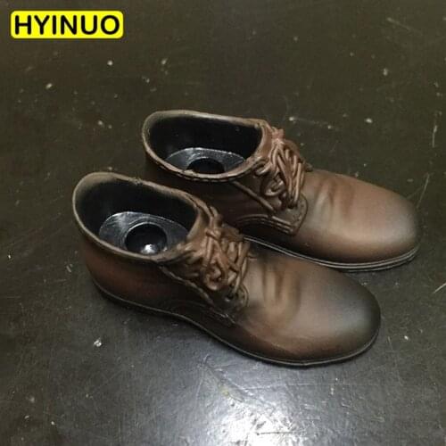 1:6 Scale 18X02 Men Leisure Leather Shoes In-line male Leather Shoes Model Figure Fit For12"Body Action Figures Doll Accessories