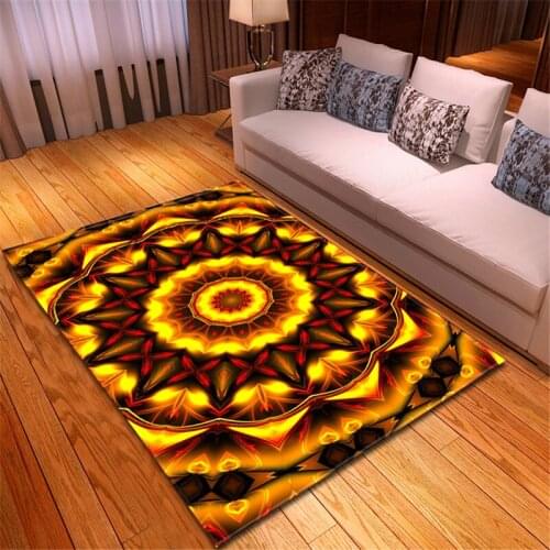 The latest Bohemian fashion living room carpet bedroom bedside table carpet soft flannel non slip large home decoration living r