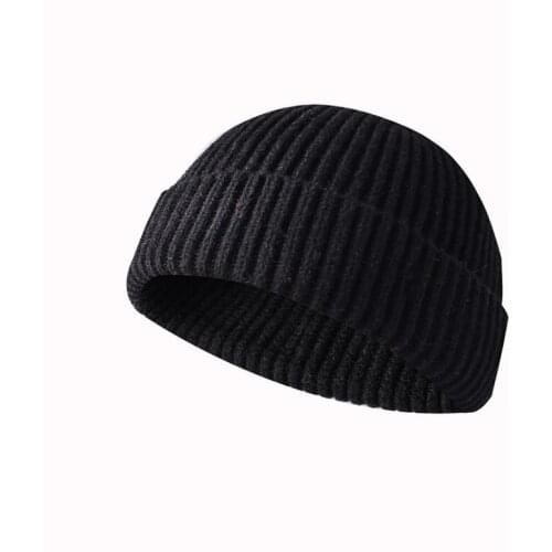 2020 New Unisex Autumn Winter Solid Color Watermelon Knit Wool Hat Cap Snow Cap
