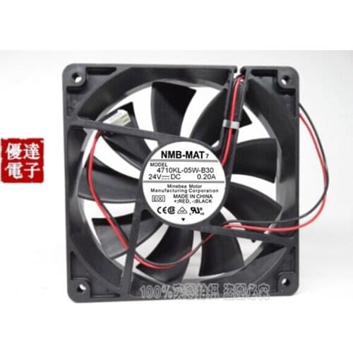 Original NMB-MAT 4710KL-05W-B30 12CM 12025 24V 0.20A double ball inverter fan