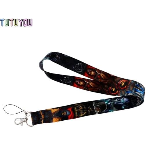PC3199 Classic Fighting Game Characters Lanyards ID Badge Holder ID Card Pass Mobile Phone Straps Badge Key Holder Keychain