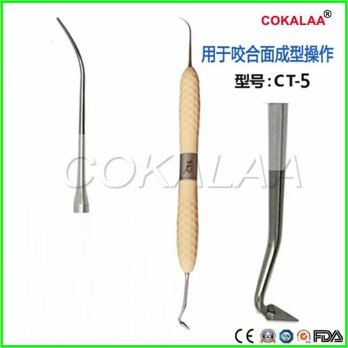 CT123456 CT7 Dental resin filler Aesthetic restoration Resin knife dresser with silicone handle