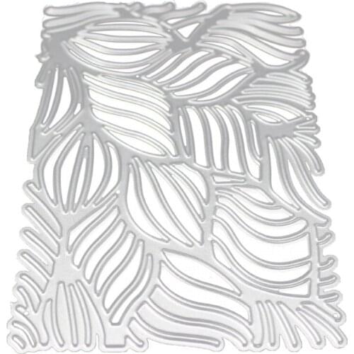 Rectangle Frame Metal Cutting Dies Templates Hollow Leaves Scrapbooking Embossing Paper Cards Photo Album Craft Stencil