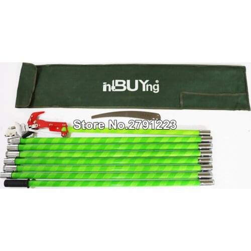 Extendable Tree Pole Pruner 26 Foot Pole Saw Tree Saw Alloy Steel Branch Long Reach Pole Pruning Saw For Sawing And Shearing