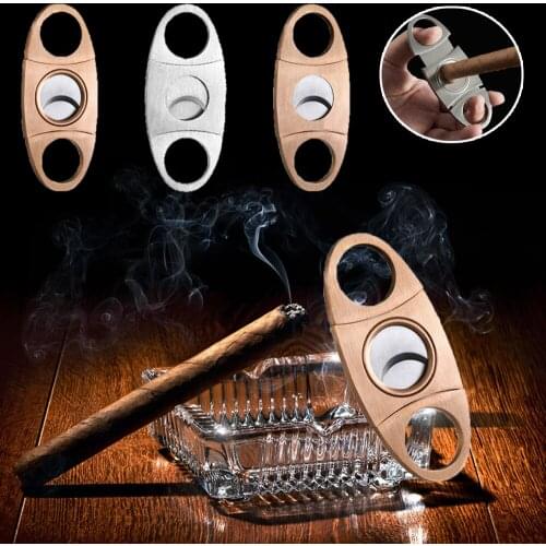 Cigar Cutter Stainless Steel Metal Classic Cutter With Gift Box smoking Cigar Accessories Cigar Scissors Gadget Christmas Gift