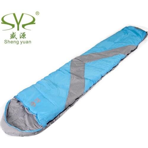 Shengyuan outdoor camping sleeping bag mummy sleeping bag thick sleeping bag upscale outdoor cotton sleeping bags 1.9kg