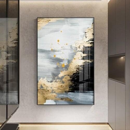 Modern Luxury Abstract Texture Canvas Art Painting Nordic Gold Foil Poster Print Wall Picture for Living Room Home Decoration