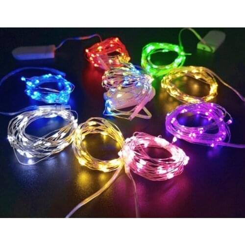 5pcs Copper Wire LED Fairy Lights String for Room Garden Garland Christmas Lights Outdoor Indoor Wedding Decor String Light Noel