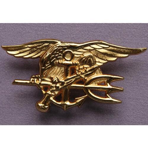 U. S. US Navy Seals Badge Pin Insignia Navy Seals Officer Badge -L7010 Military Store