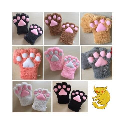 High quality cosplay accessories plush touch screen glovesgloves winter mittens girl fingering1/ piece