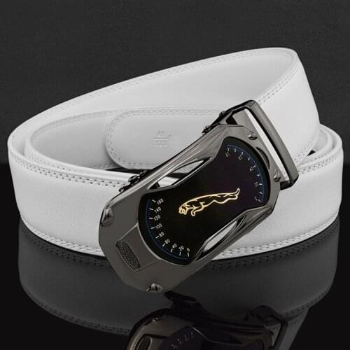 High quality Designer Belts Men Fashion Luxury Famous Brand Genuine Leather Belt Men Classic Exquisite Waist Strap white 3.5cm