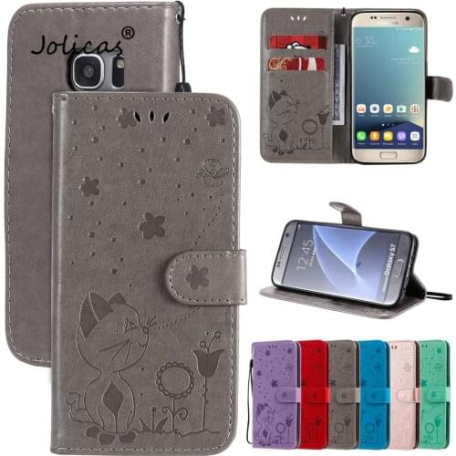 Mobile Bag For capa Samsung S7 Gray Protective Phone Case PU Leather Flip Cover sFor Cellular Galaxy S7 accesorios Ajax sams ung