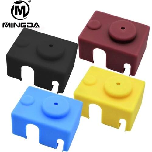 3D Printer V5/V6 volcano Protective Silicone Sock Insulation Cover Case for Heater Block MK8 / MK10 /MK9 Silicone sleeve Hot End