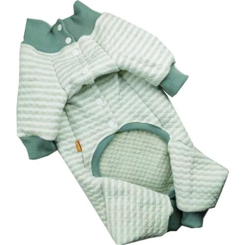 Winter Dog Clothes Cotton Dog Pajamas Jumpsuit Doggie Puppy Outfit Yorkshire Pomeranian Bichon Poodle Schnauzer Pet Clothing New