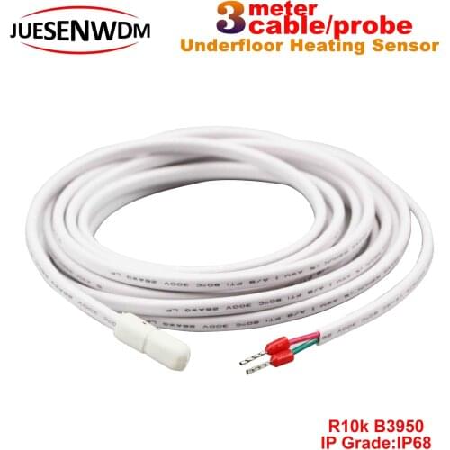 3M cable cord thermocouple temperature control sensor probe for ntc 10k 3435