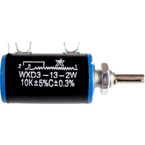 1pcs WXD3-13-2W Shaft Dia 10K Ohm Rotary side Multiturn Potentiometer new in stock