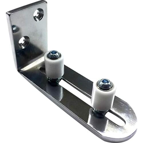 ABSF Floor Guide for Bottom Of Sliding Barn Doors Adjustable Wall Mount Stay Roller Guide Ball Bearings