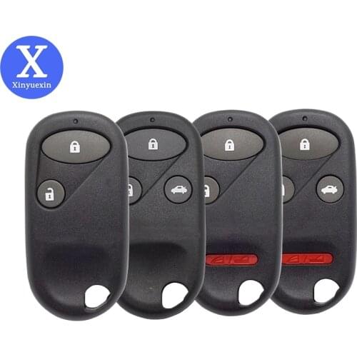Xinyuexin Auto Car Remote Key Shell Case Fob for Honda Civic 2006 2011 CR-V Accord Odyssey Pilot Key Fob Case 2 3 4 Buttons