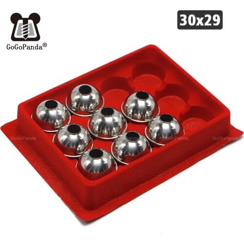 Free Shipping 12pcs/lot 30*29*9.5mm Magnetic Stainless Steel Float Ball For Water Level Float Switch 6pcs Accessories Round