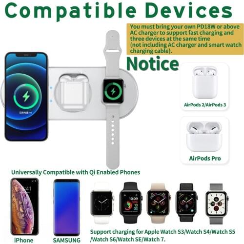 5in1 Wireless Charger Desktop for Apple Watch Charging iPhone 12 11 XS X 8 for SAMSUNG Note10,S10,S10+,Note9,S9,S9+,Gear S3