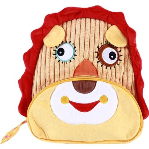 Animal Plush Backpack Cartoon School Shoulder Bag Baby Snack Plush Dolls Plush Soft Baby Toys Kids School Bag