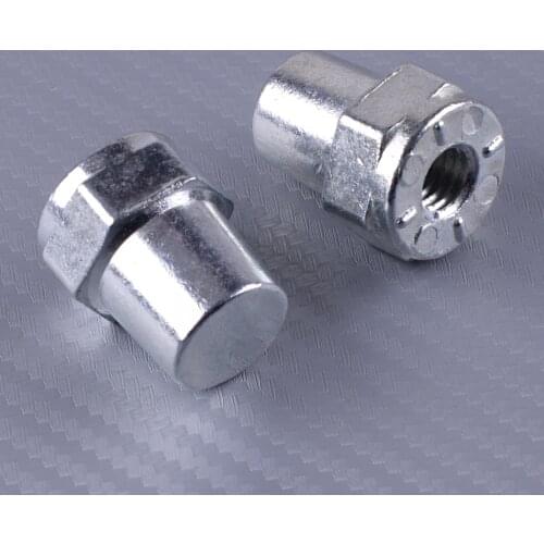 DWCX 2pcs Silver Alloy Positive & Negative Battery Top Post Terminal Adapter Converter Connector Accessory Car