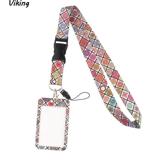 G1824 Cartoon With buckle Lanyard Keychain keys Badge ID Mobile Phone Rope Kids Gifts Lanyard With Card Holder Cover