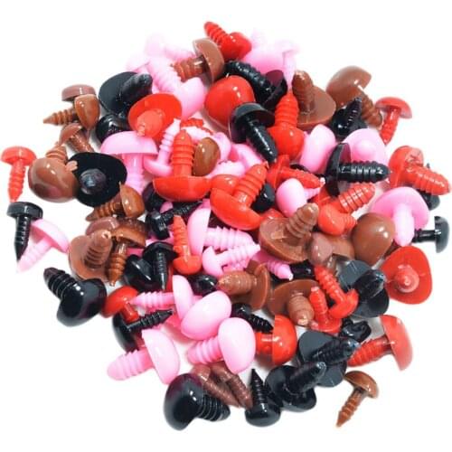100 Pcs Mixed Color Eyes And Noses for Bear Doll, Doll, Plush Toy
