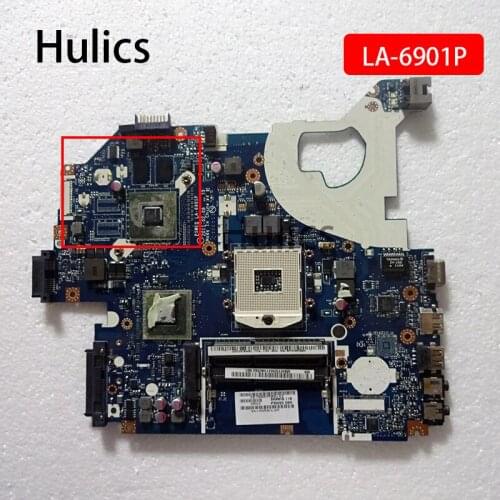 Hulics Original P5WE0 LA-6901P motherboard for acer 5750 5750G 5755 laptop motherboard HM65