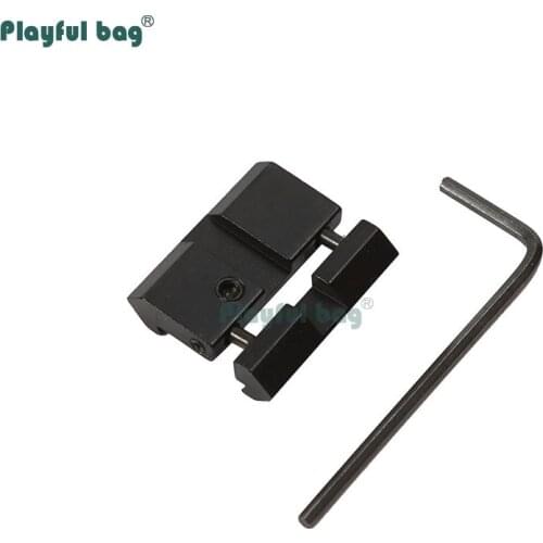 Playful bag 11 to 20mm Rail Mini adapter piece 11mm to 20mm adapter Tactical CS sport DIY toys CS accessory AQA66