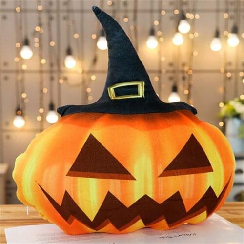 42-50 cm 6 style Creative Pumpkin Plush Toys Cute Halloween Decoration Doll Gift Stuffed Toys for Children Soft Kawaii Pillow
