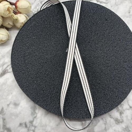 5M 10mm Green red yellow white Webbing ribbon stripes Grosgrain Ribbon Belt DIY Clothing handmade sewing accessories bias tape