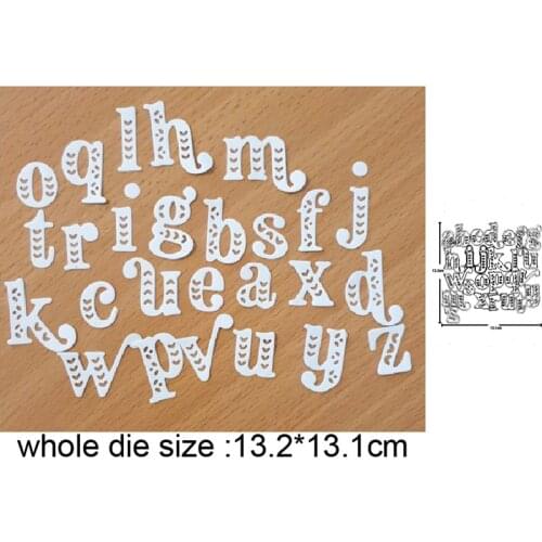 Alphabet Letter Metal Cutting Dies for DIY Scrapbooking dies Paper Card Making Decorative Craft Embossing Die Cuts Stencils dies